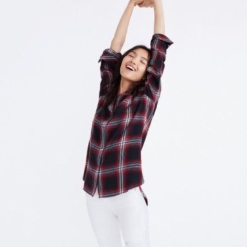 Madewell Rollins Plaid Flannel Shirt